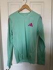 Adidas Men   s Small 2023 Pro Elite Team Long Sleeve Shirt Easy Green Hn8032 New