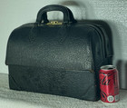 Antique Early 20th Century Medical Doctors Bag Schell Emdee Walrus Hide Leather
