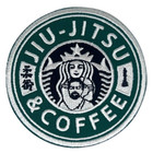 Jiu Jitsu   Coffee Patch Iron-on Grappling Barista Badge Bjj Gi Hat Gift Patches