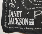 Vintage Rare 1989 Janet Jackson Rhythm 1814 Nation Tour Souvenir Bandana Scarf
