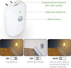 2 Pack Plug In Motion Sensor Dimmable Night Light  Soft Warm White Led  free Shi