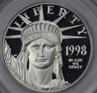 1998-w  100 1 Oz Platinum Eagle Pcgs Pr69 Dcam