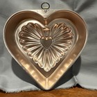 Vintage Copper Wall Hanging Heart Jello Mold