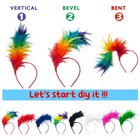 1920s Feather Fascinator Headband For Women Kentucky Headpiece Fascinator Hats