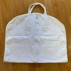 Christian Dior Garment Bag Cover Clothes Coat 100x60cm White Canvas Unused