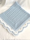 Handmade  Boys  Baby Blanket  Nursery  Stroller  Shower Gift  Christening Gift