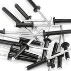 180pcs Aluminum Dome Head Blind Pop Rivet Assortment Set 6 Sizes 5 32 3 16  1 8 