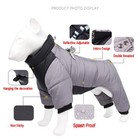 Medium Pink Winter Dog Coat Windproof Reflective Turtleneck Fleece Vest Harness