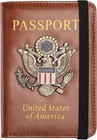 Passport Holder Cover And Card Case Slot Combo Rfid Blocking Leather Travel Pass