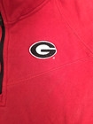 Nike Georgia Bulldogs 1 4 Zip Sweatshirt Jacket Pockets Baseball Red L Fleece