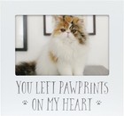 You Left Pawprints On My Heart    Pet Memorial Picture Frame  Dog Or Cat Sympat   