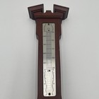 Vtg Taylor Banjo Wall Weather Station 21  Mahogany Wood Barometer No Thermometer