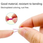 100 Pcs Brass Paper Fasteners Metal Fasteners  Mini Brads Multicolor