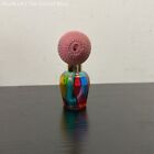 Venetian Multicolored Stained Glass Perfume Bottle And Atomizer Gold Accents