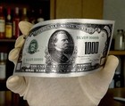 24k Silver Plated Foil  1000 United States 1928 Silver Edition Pvc Banknote