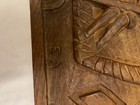 Vintage Evelyn Ackerman Ea Signed Carved Wood Panel Oarsmen Mcm Wall Art