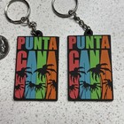 Lot Of 2 Punta Cana Dominican Republic Travel Souvenir Keychains Key Ring  58202