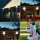 Led Solar Lights Wall Light Outdoor Garden Yard Pathway Fence Lamp Waterproof
