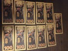 Star Wars Gold Foil Banknote Complete Set 11 Pcs  100 Dollar Bills Great Gift 