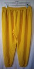 Vintage Hanes Her Way Yellow Fleece Sweatpants Elastic Waist Cuffed Ankle Usa