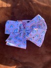 Jojo Siwa Large Hair Bow Clip Rainbow With Gems White Multicolor Nwt