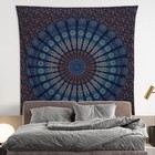 Boho Tapestry Wall Hanging Mandala Bedspread Decor 84x90 Blue Green