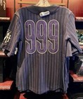 Disney Parks 3xl The Haunted Mansion Baseball Jersey Stripped  999