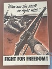    fight For Freedom    Fund Drive Print  Original Period Print