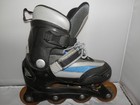 Bladerunner Black Blue Gray Abec1 Size 4-7 Expandable Inline Skates72mm 78a