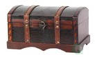 Vintiquewisetm Leather Wooden Chest trunk Qi003002