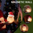 Christmas Night Light  Nursery Santa Squishy Light  Wireless Rechargeable Sil   