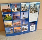 2018 Lighthouse 12 Month Calendar Scenery ocean beach  Decor photos