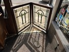 Pair Of Antique 1920s Chicago Bungalow Stained Glass Windows 34  By 28  