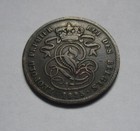 1835- King Leopold Ii Belgium 2 Cent Coin -over Struck Error-free Shipping