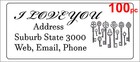 100 Personalised Return Address Label Custom Sticky Mailing Sticker 56x25mm Keys
