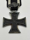 German 1870 Iron Cross 2nd Class Magnetic 3-piece With 25 Year Iron Oakleaves