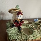 Vintage Elf Gnome Fairy Garden Vase Planter Whimsy