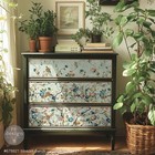 Redesign With Prima Blossom Perch Spring A1 Fiber Decoupage Paper For Furniture