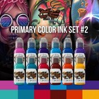 - 12 Primary Color Tattoo Kit  2 - Professional Tattoo Ink In Color Assortmen   
