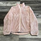 The North Face Osito Pink Gray Womens M Full Zip Fuzzy Fleece Jacket Gorpcore