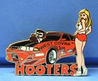 Hooters Restaurant West Covina Ca Street Rod Racing race Car Girl Lapel Pin