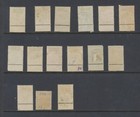 Belgium Stamps  1893 Leopold Ii Set Sg78a 79 80 81a 82 92 Used Cv   150 15