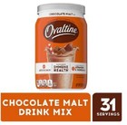 Ovaltine Chocolate Malt Powdered Drink Mix For Hot And Cold Milk 12 Oz 2 Pack