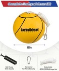 8  Regulation Sized Tetherball  Rubber Tether Balls And Rope Set For Outdoor    