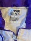 Casual Isle Vintage 80s Full Zip Nylon Windbreaker Jogging Suit Large medium