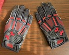 Utah Utes Team Issued Under Armor Football Gloves  l   new 