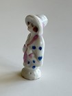 Vintage Pin Cushion Topper Half Lady Porcelain 2 5   