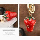 Coach Strawberry Bag Charm Keychain Resin And Metal Brass Keychain Ornament New