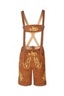 Oktoberfest Lederhosen German Cowhide Real Leather Matching Shorts Men