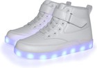 Kids Led Light Up Shoes Usb Charging Flashing High-top Sneakers For Boys